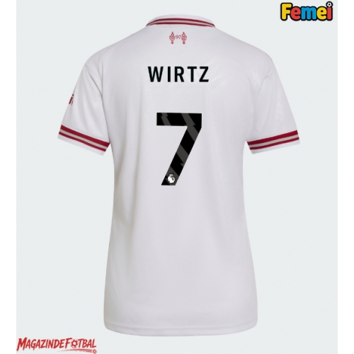 Liverpool Florian Wirtz #7 Tricou Fotbal Replică 2026-27 Femei Deplasare Liverpool Florian Wirtz #7 Tricou Fotbal Replică 2026-27 Femei Deplasare